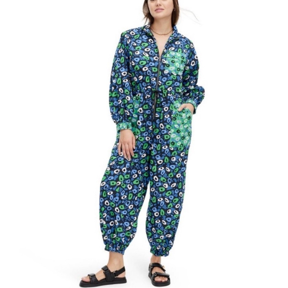 DVF X Target nylon Jazz Dot jumpsuit - Picture 3 of 5